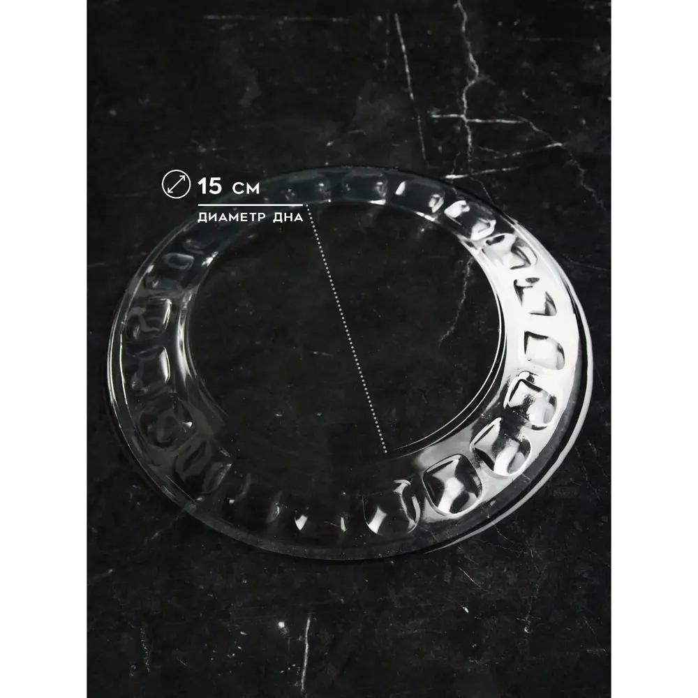 Фото 4 Тарелка Авторское Стекло Глайол 23x23 см стекло цвет прозрачный Фото 4 Тарелка Авторское Стекло Глайол 23x23 см стекло цвет прозрачный