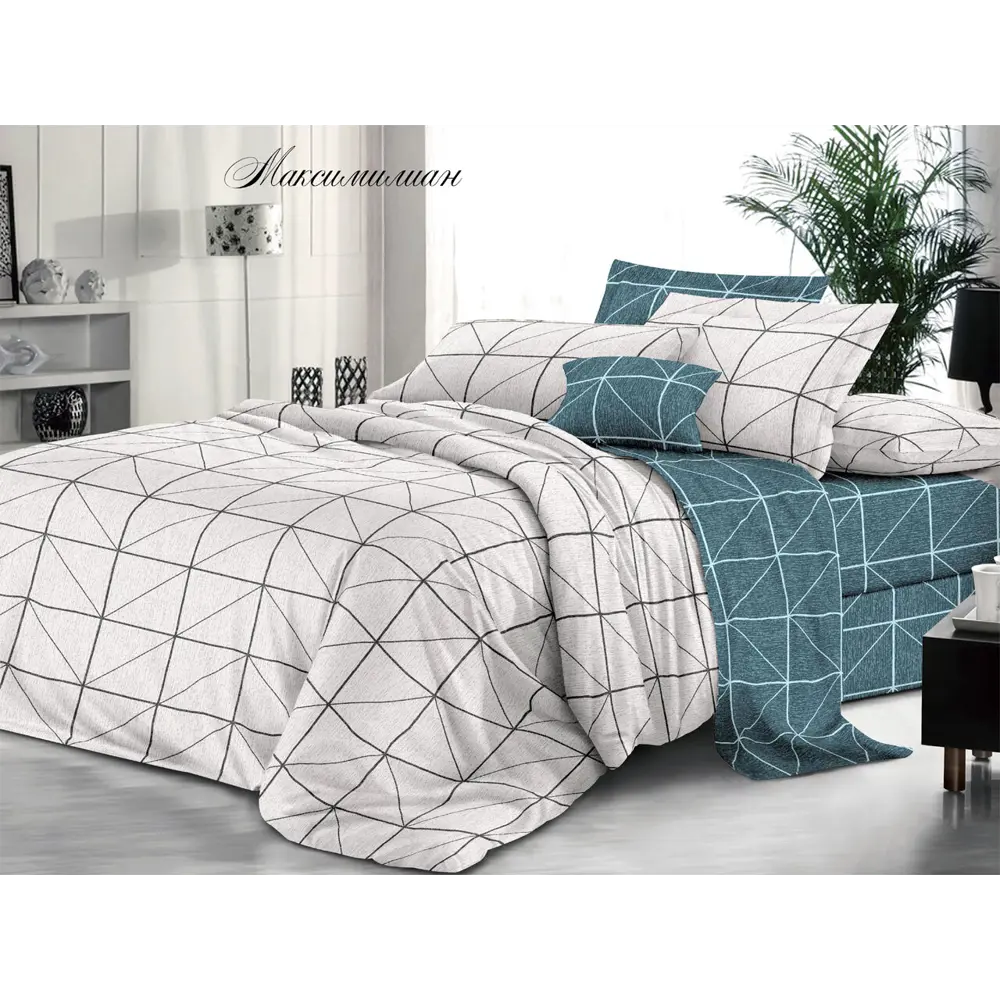 Фото Комплект постельного белья Эльф Bella Vita Premium 1179-Максимилиан, семейный, поплин, разноцветный Фото Комплект постельного белья Эльф Bella Vita Premium 1179-Максимилиан, семейный, поплин, разноцветный