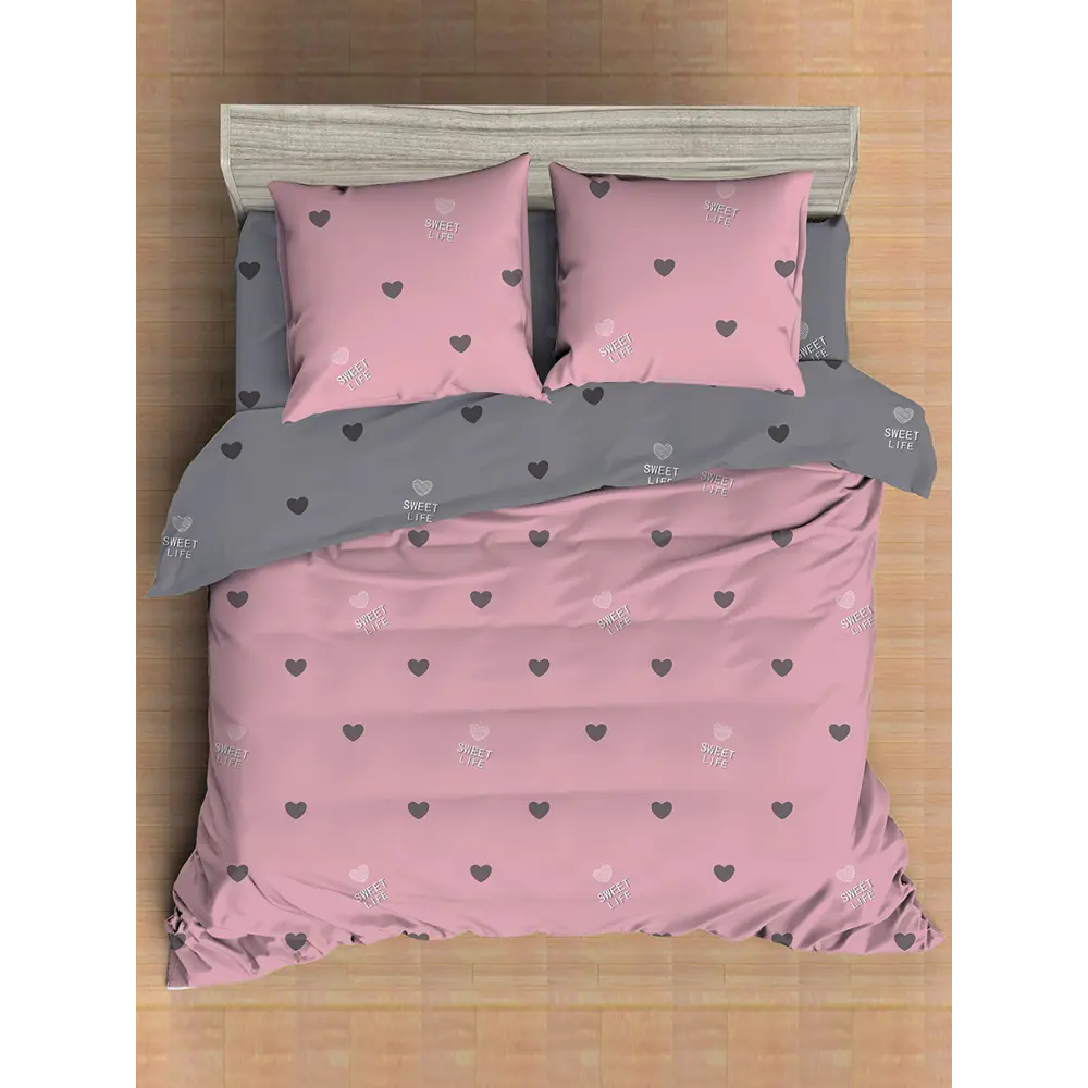 Фото 9 Комплект постельного белья Amore Mio 93082, двуспальный, микрофибра, разноцветный Фото 9 Комплект постельного белья Amore Mio 93082, двуспальный, микрофибра, разноцветный