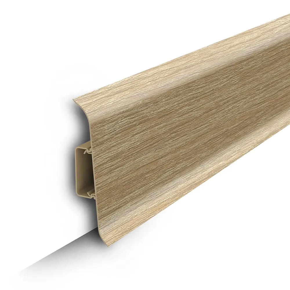 Фото Плинтус напольный с центральной планкой Идеал Классик 218 Дуб европейский 85x22x2200 мм 6 шт Фото Плинтус напольный с центральной планкой Идеал Классик 218 Дуб европейский 85x22x2200 мм 6 шт