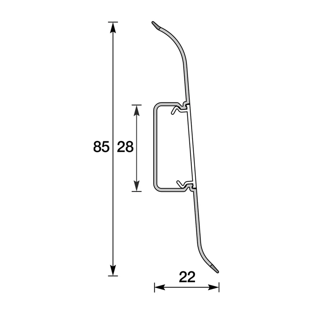 Фото 3 Плинтус напольный с центральной планкой Идеал Классик 267 Клен белый 85x22x2200 мм 6 шт Фото 3 Плинтус напольный с центральной планкой Идеал Классик 267 Клен белый 85x22x2200 мм 6 шт