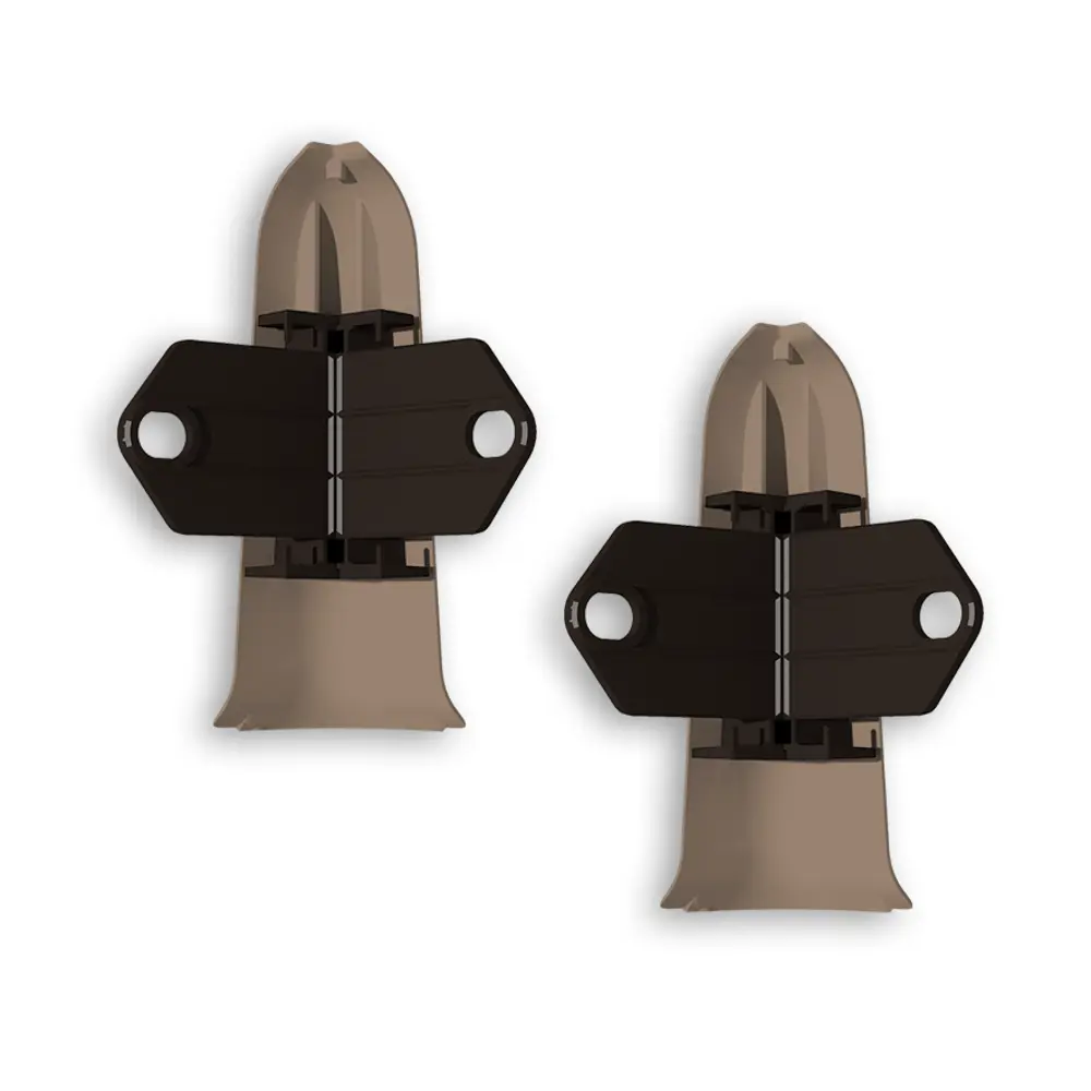 Фото 2 Угол наружный (внешний) с крепежом для плинтуса Идеал Классик 292 Орех миланский 85 мм 10 шт