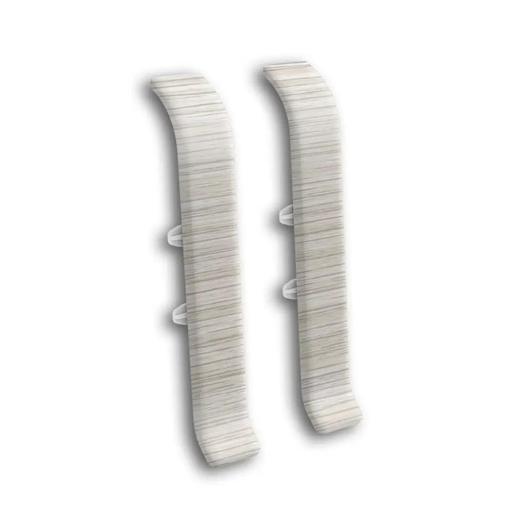 Фото Соединитель для плинтуса Идеал Классик 252 Ясень белый 85 мм 10 шт