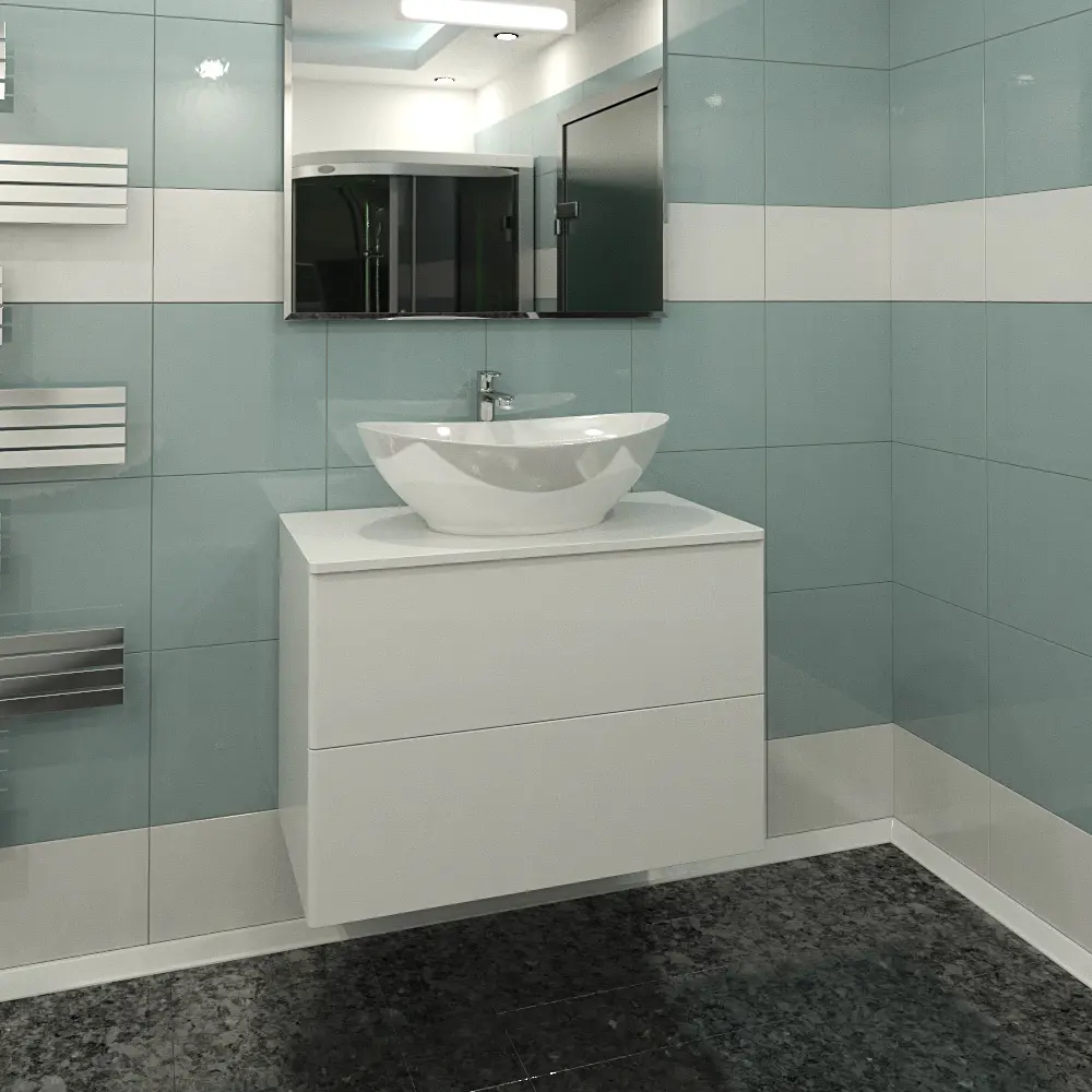 Фото 4 Тумба под раковину Orange Otto LMOt-75TuGLASS+G56 с раковиной и столешницей стекло подвесная 75 см, белый Фото 4 Тумба под раковину Orange Otto LMOt-75TuGLASS+G56 с раковиной и столешницей стекло подвесная 75 см, белый