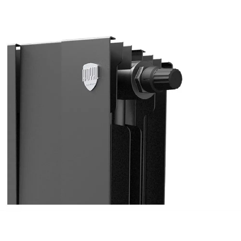 Фото 2 Радиатор Royal thermo Pianoforte 300/112 биметалл 14 секций нижнее подключение цвет черный графитовый Фото 2 Радиатор Royal thermo Pianoforte 300/112 биметалл 14 секций нижнее подключение цвет черный графитовый