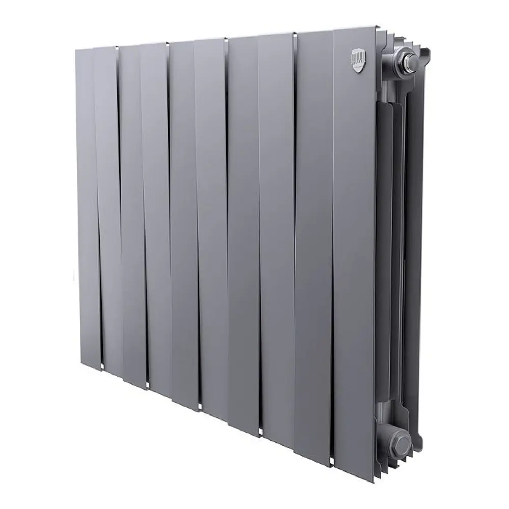 Фото Радиатор Royal thermo Pianoforte 500/80 биметалл 10 секций боковое подключение цвет серебристый Фото Радиатор Royal thermo Pianoforte 500/80 биметалл 10 секций боковое подключение цвет серебристый