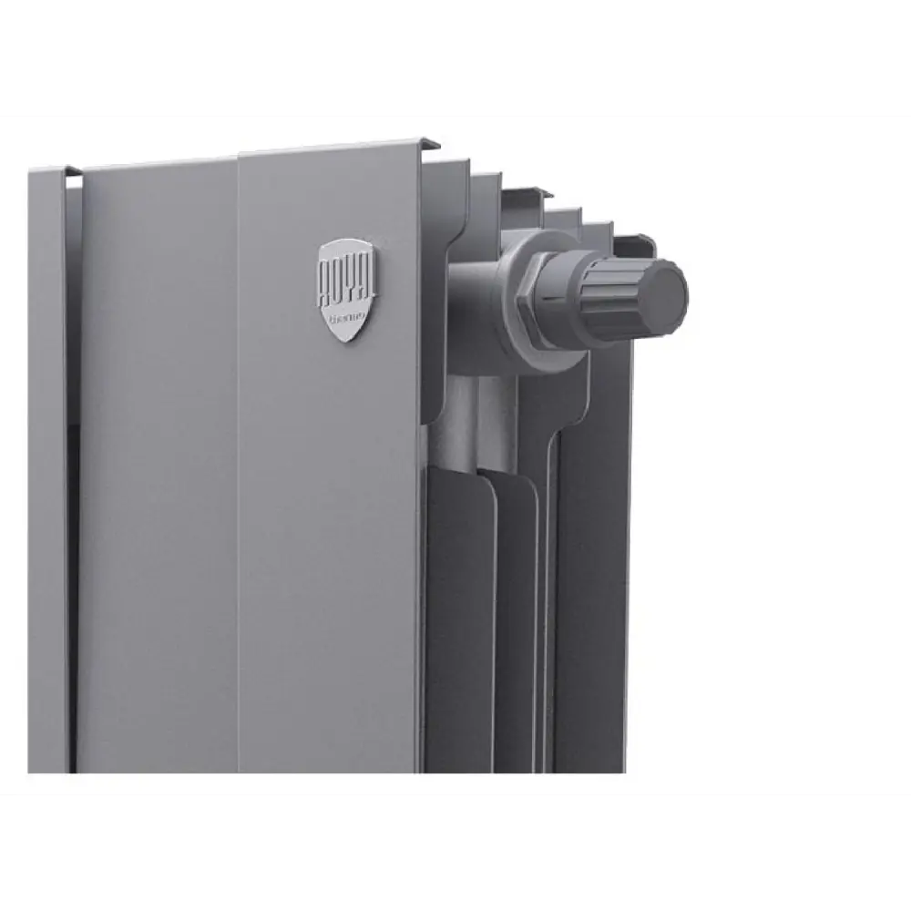 Фото 2 Радиатор Royal thermo Pianoforte 500/64 биметалл 8 секций нижнее подключение цвет серебристый Фото 2 Радиатор Royal thermo Pianoforte 500/64 биметалл 8 секций нижнее подключение цвет серебристый