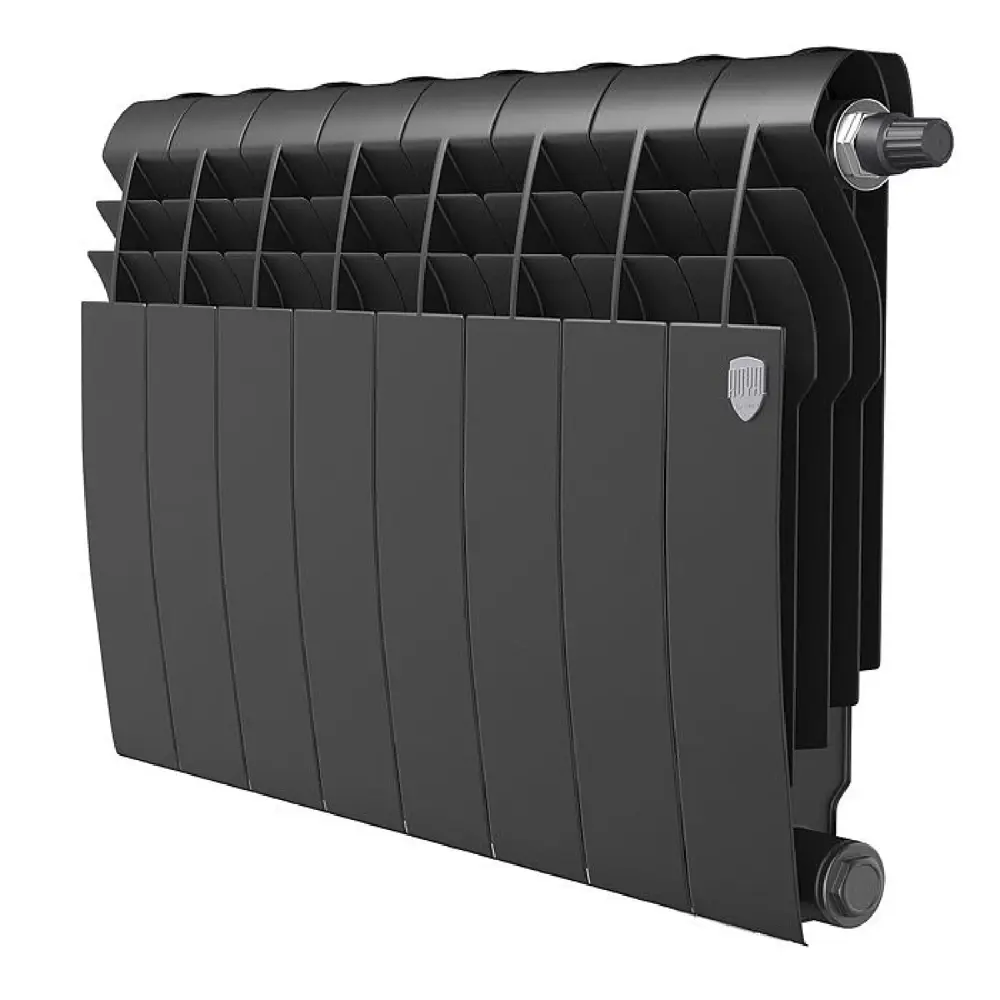 Фото Радиатор Royal thermo BIliner VDR 350/64 биметалл 8 секций нижнее подключение черный графитовый Фото Радиатор Royal thermo BIliner VDR 350/64 биметалл 8 секций нижнее подключение черный графитовый
