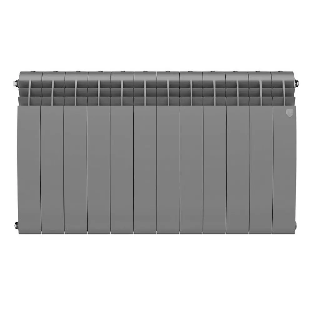 Фото 2 Радиатор Royal thermo BIliner 500/96 биметалл 12 секций боковое подключение цвет серебристый Фото 2 Радиатор Royal thermo BIliner 500/96 биметалл 12 секций боковое подключение цвет серебристый