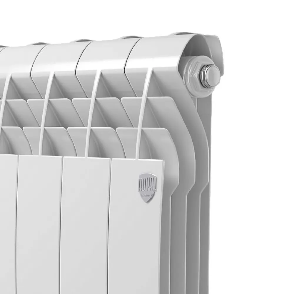 Фото 4 Радиатор Royal thermo BIliner 500/96 биметалл 12 секций боковое подключение цвет белый