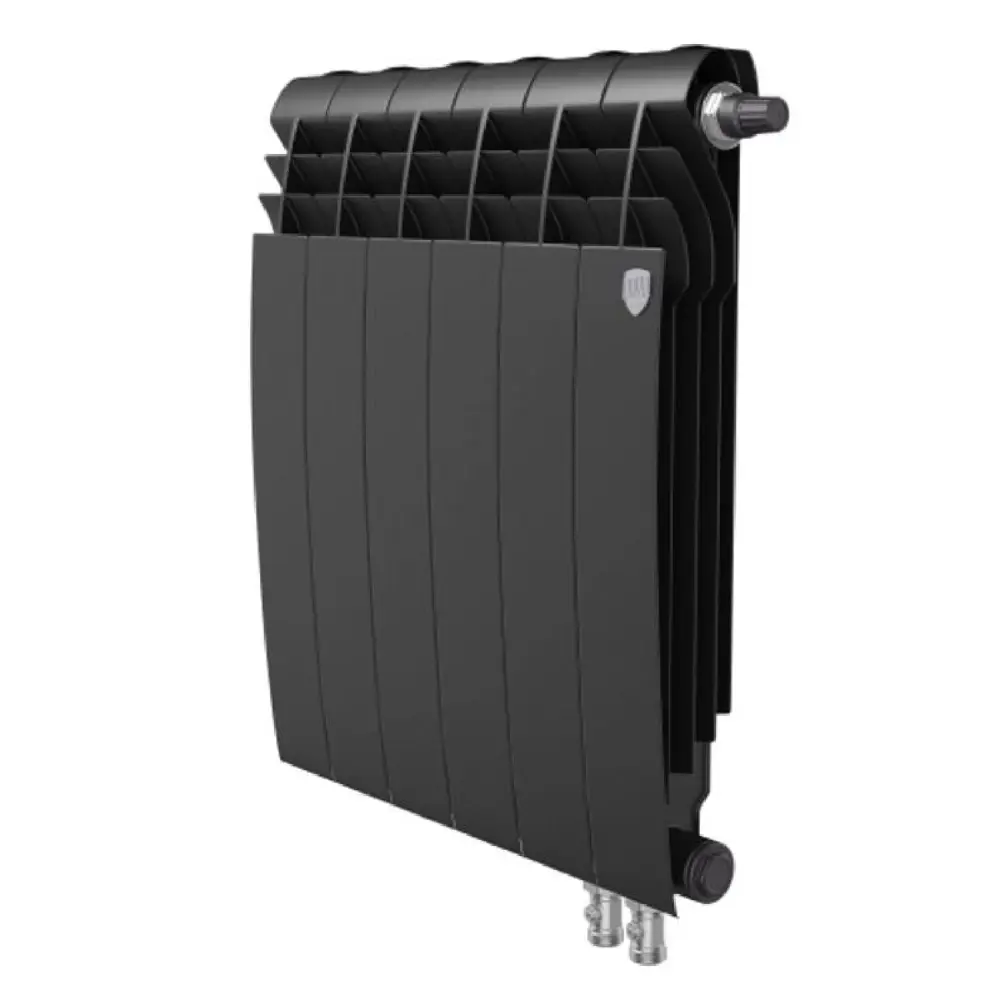 Фото Радиатор Royal thermo BIliner VR 500/48 биметалл 6 секций нижнее подключение черный графитовый 131975 Фото Радиатор Royal thermo BIliner VR 500/48 биметалл 6 секций нижнее подключение черный графитовый 131975