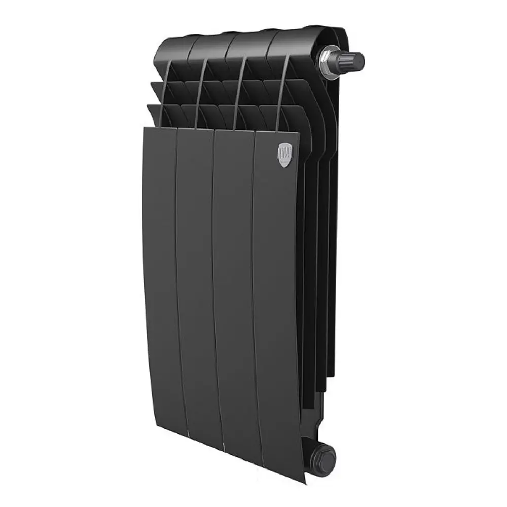 Фото Радиатор Royal thermo BIliner 500/32 биметалл 4 секций нижнее подключение черный Фото Радиатор Royal thermo BIliner 500/32 биметалл 4 секций нижнее подключение черный
