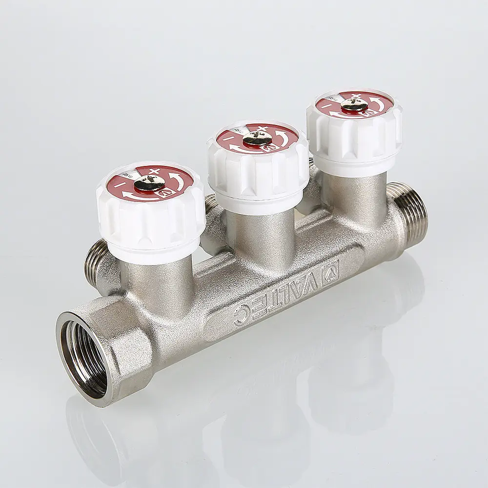 Фото 4 Коллектор Valtec 3 выхода 1"x3/4" евроконус VTc.570.NE.0603 Фото 4 Коллектор Valtec 3 выхода 1"x3/4" евроконус VTc.570.NE.0603