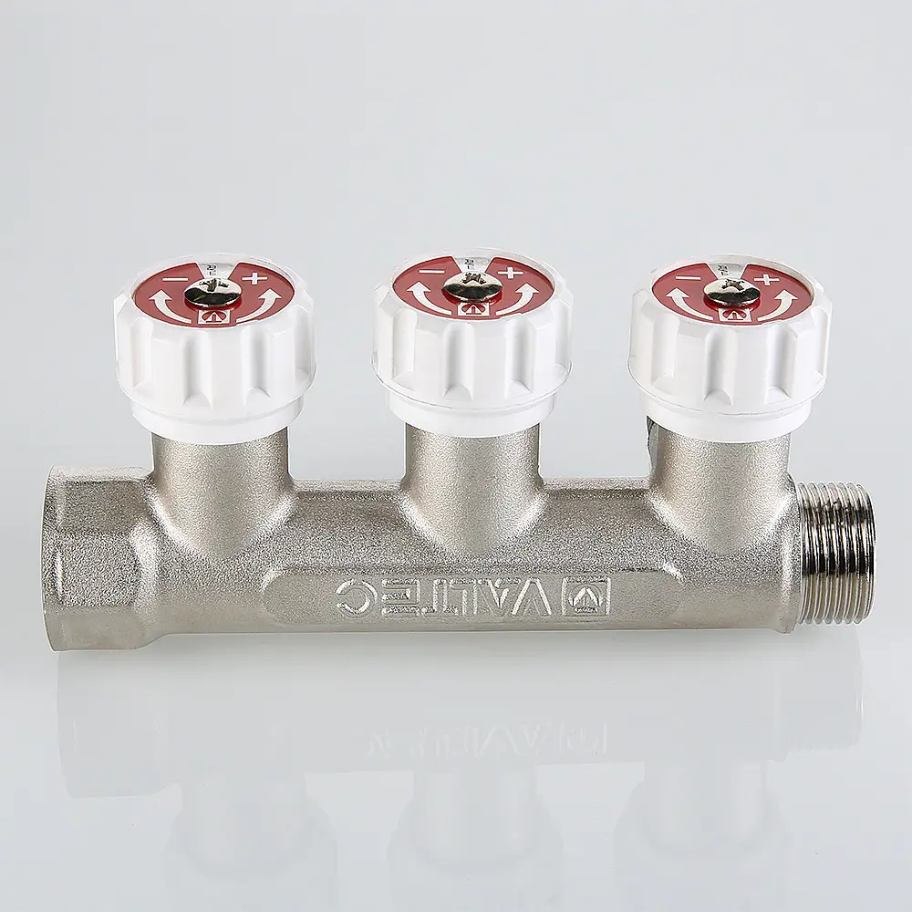 Фото 5 Коллектор Valtec 3 выхода 1"x3/4" евроконус VTc.570.NE.0603 Фото 5 Коллектор Valtec 3 выхода 1"x3/4" евроконус VTc.570.NE.0603