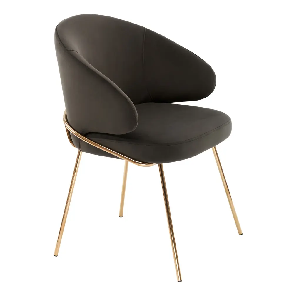 Фото 3 Стул-полукресло Bradex Emil 63x66.5x60.5 см велюр цвет черный Фото 3 Стул-полукресло Bradex Emil 63x66.5x60.5 см велюр цвет черный