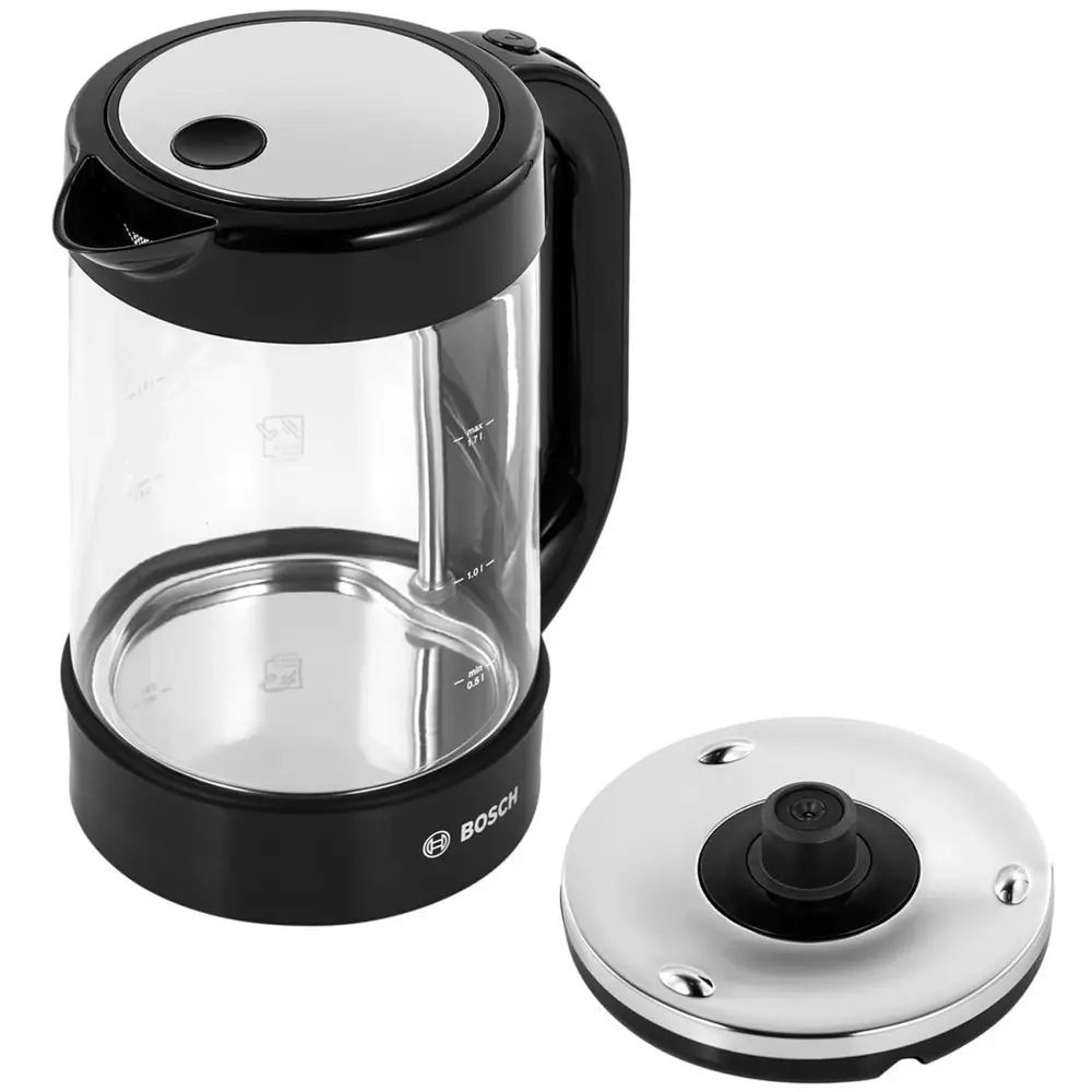 Фото 7 Электрический чайник Bosch TWK70B03 1.7 л пластик цвет черный Фото 7 Электрический чайник Bosch TWK70B03 1.7 л пластик цвет черный