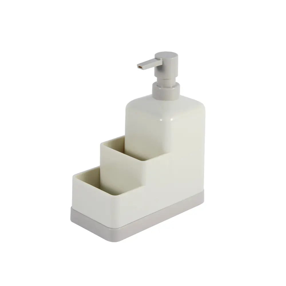 Фото 4 Диспенсер для жидкого мыла с держателем для губки RIO 8.5х19.5х16 см