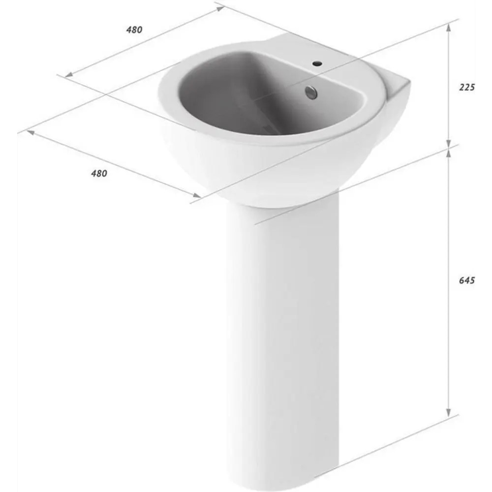 Фото 3 Пьедестал Sanita Luxe Art luxe PD.FS-Art-N-WHT.G-S1 напольный 64.50см цвет белый Фото 3 Пьедестал Sanita Luxe Art luxe PD.FS-Art-N-WHT.G-S1 напольный 64.50см цвет белый