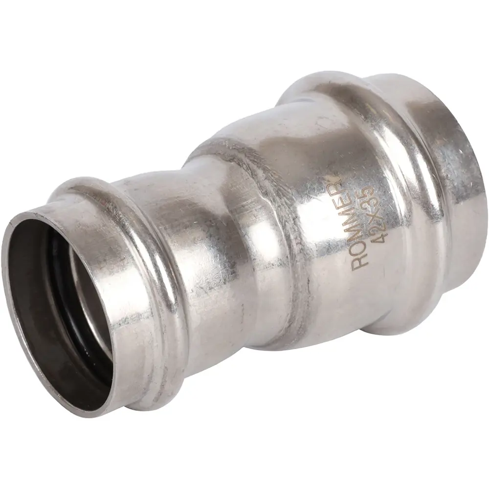 Фото Муфта переходная Rommer 42x35 мм ВПр нержавеющая сталь Фото Муфта переходная Rommer 42x35 мм ВПр нержавеющая сталь