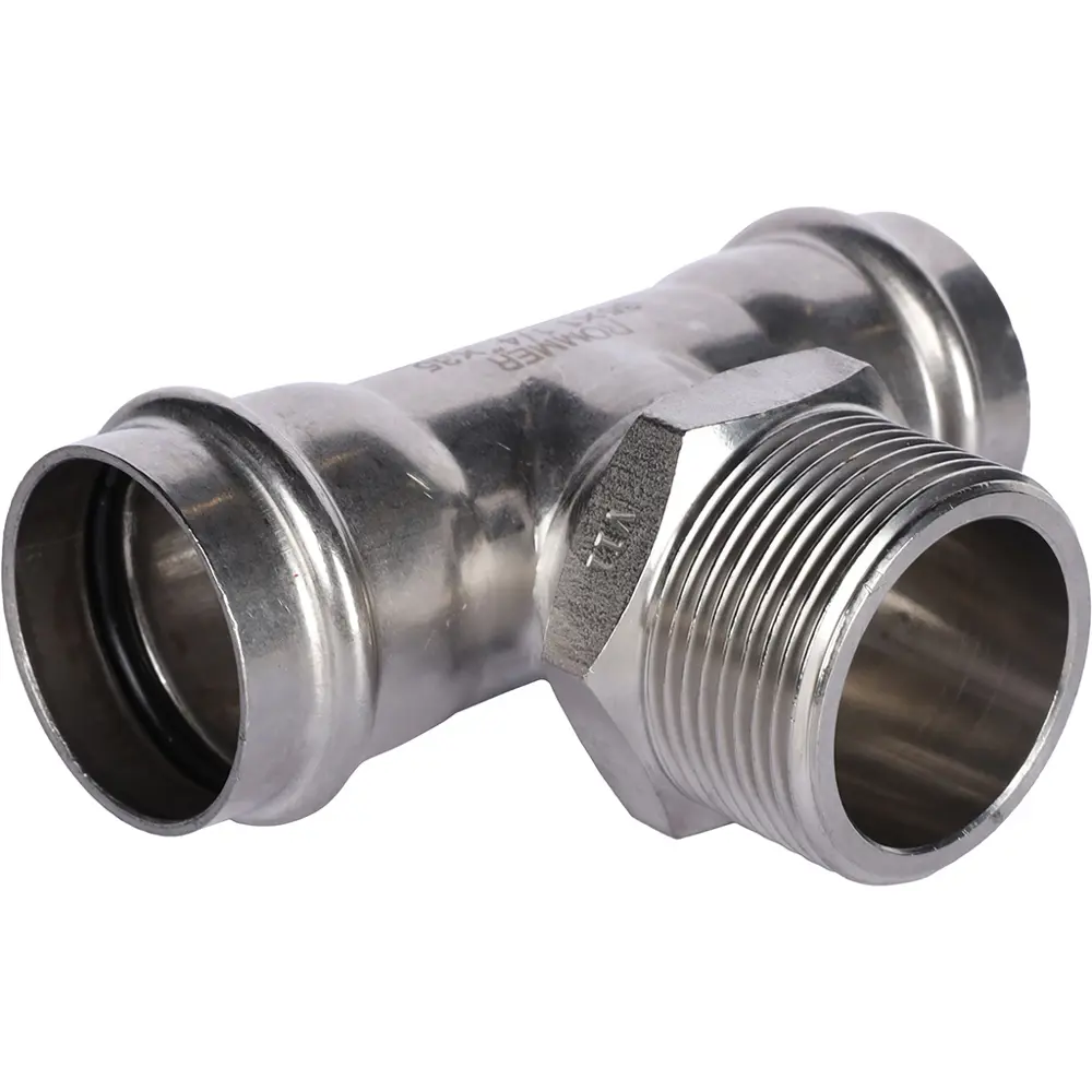 Фото Тройник переходной Rommer 1 1/4"x35 мм ВПр-НР нержавеющая сталь Фото Тройник переходной Rommer 1 1/4"x35 мм ВПр-НР нержавеющая сталь