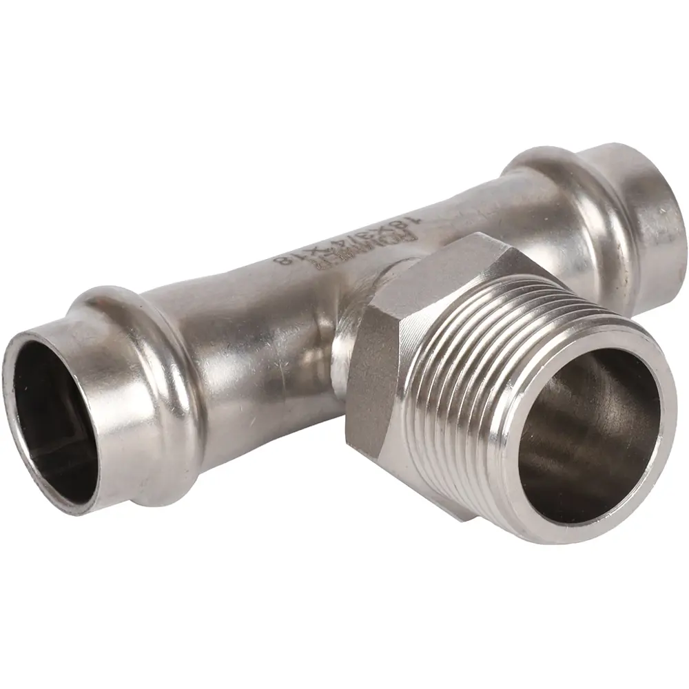 Фото Тройник переходной Rommer 3/4"x18 мм ВПр-НР нержавеющая сталь Фото Тройник переходной Rommer 3/4"x18 мм ВПр-НР нержавеющая сталь