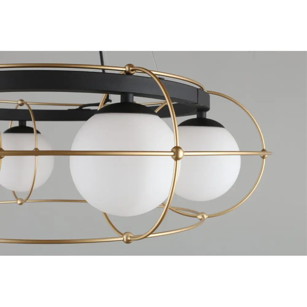 Фото 7 Люстра подвесная Aployt Apl.160.30.713 6 ламп 12 м² цвет черный Фото 7 Люстра подвесная Aployt Apl.160.30.713 6 ламп 12 м² цвет черный