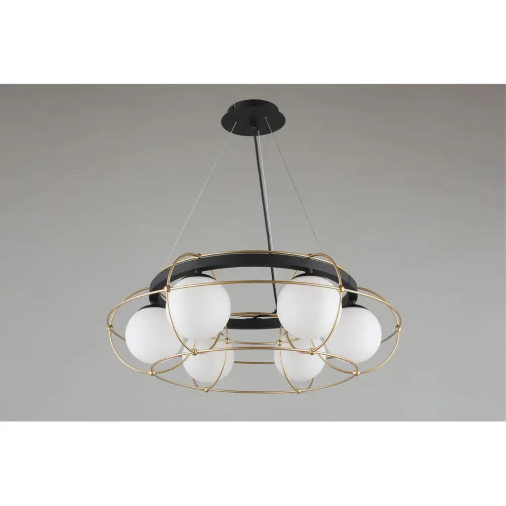 Фото 3 Люстра подвесная Aployt Apl.160.30.713 6 ламп 12 м² цвет черный Фото 3 Люстра подвесная Aployt Apl.160.30.713 6 ламп 12 м² цвет черный