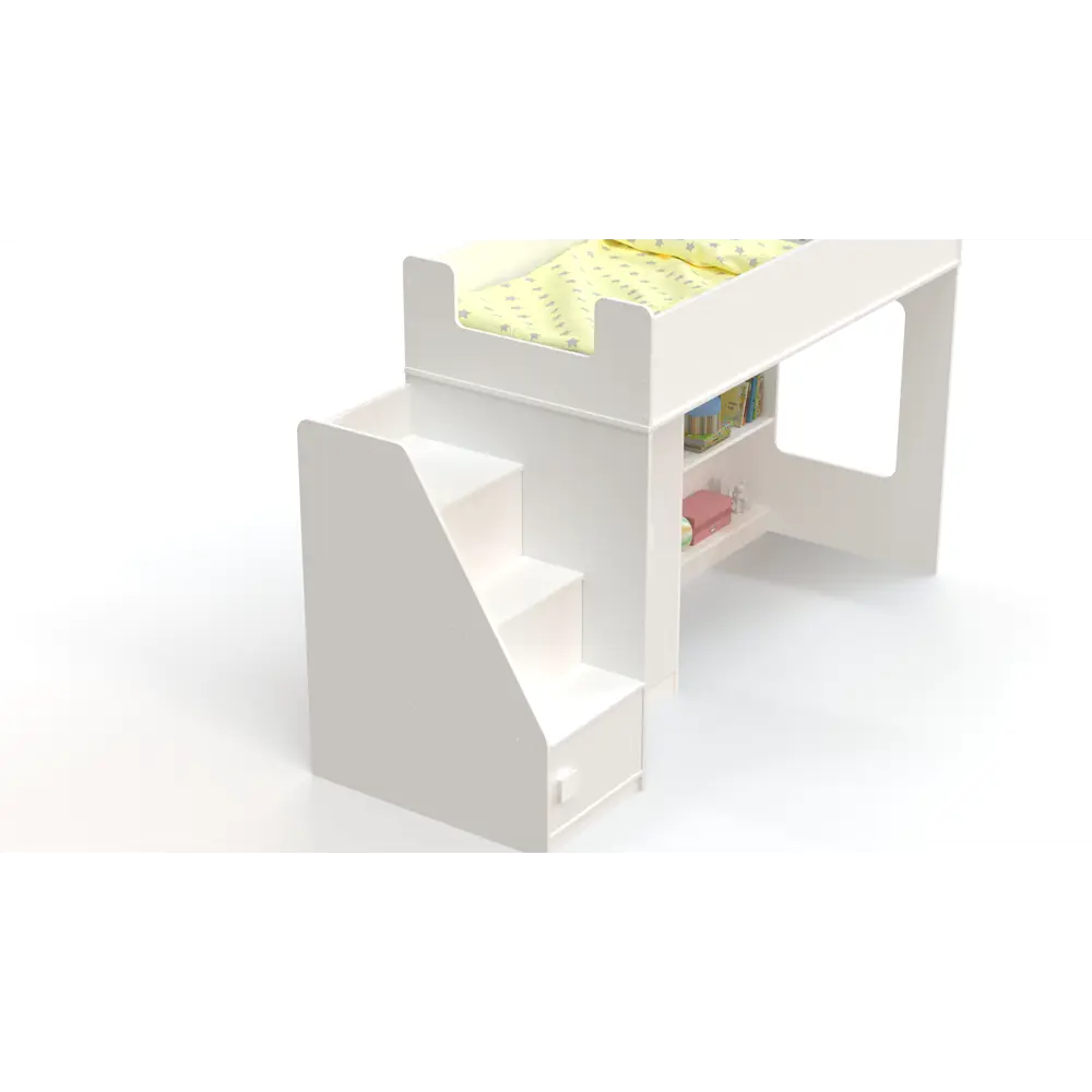 Фото 3 Кровать Ridgimmi 43.1.1 80.8x140.5x80.8 см цвет розовый