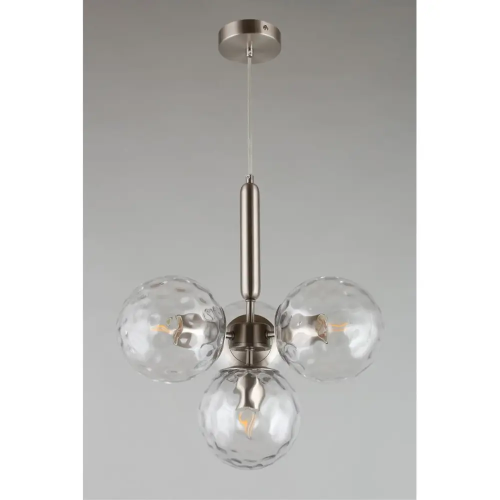 Фото 4 Светильник подвесной Aployt Apl.140.61.827 4 лампы 8 м² цвет никель Фото 4 Светильник подвесной Aployt Apl.140.61.827 4 лампы 8 м² цвет никель