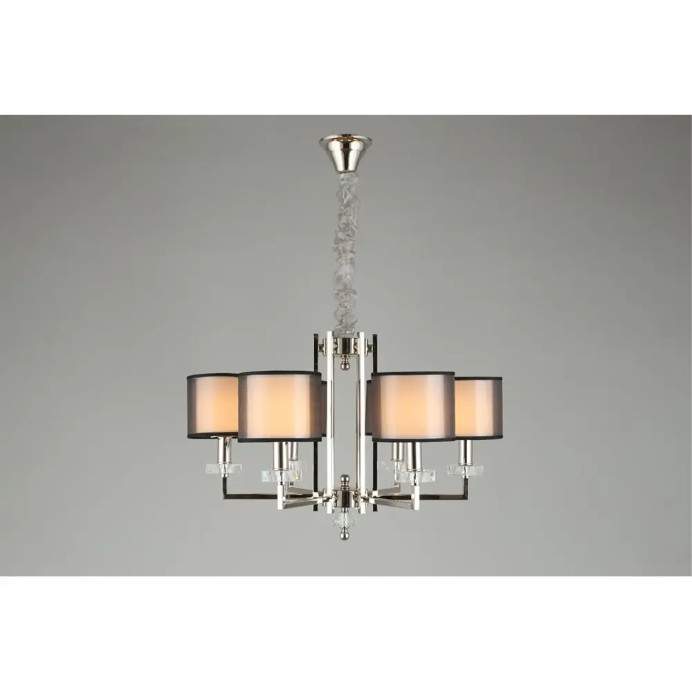 Фото 6 Люстра подвесная Aployt Apl.160.30.357 6 ламп 12 м² цвет хром