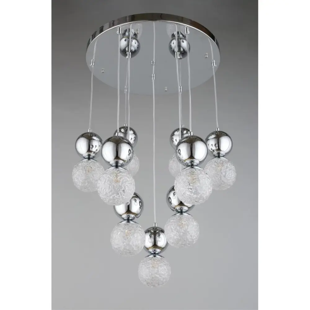 Фото 6 Люстра подвесная Aployt Apl.190.30.367 9 ламп 18 м² цвет хром