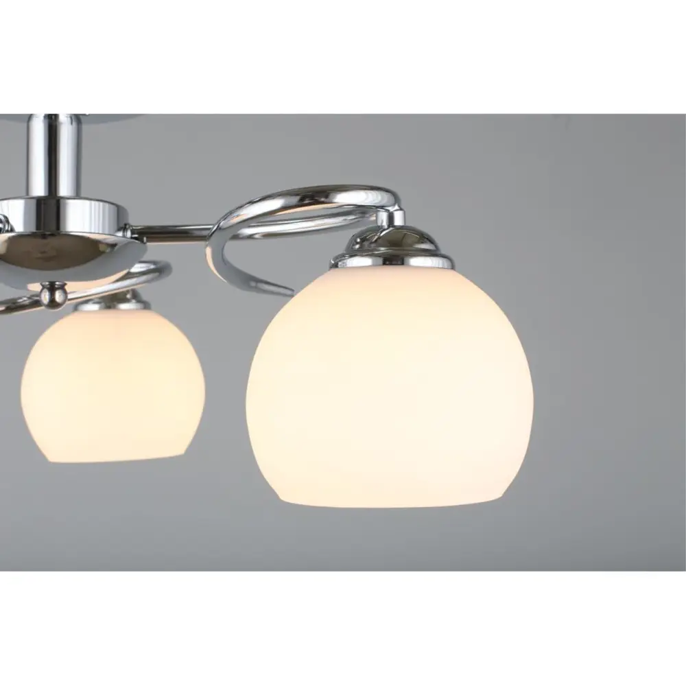 Фото 5 Люстра потолочная Omnilux Oml-130-70152 3 лампы 6 м² цвет хром