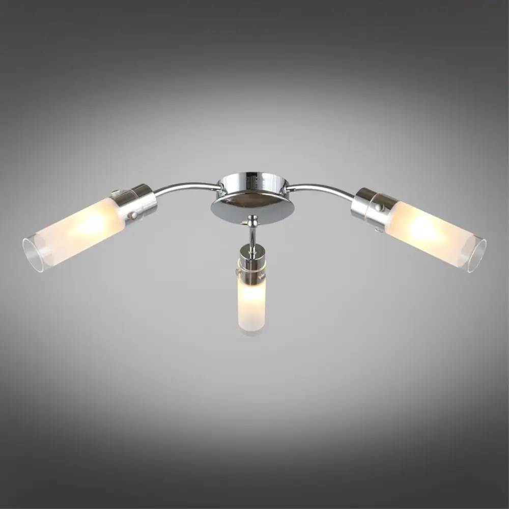 Фото 2 Люстра потолочная Omnilux Oml-130-70782 3 лампы 6 м² цвет хром