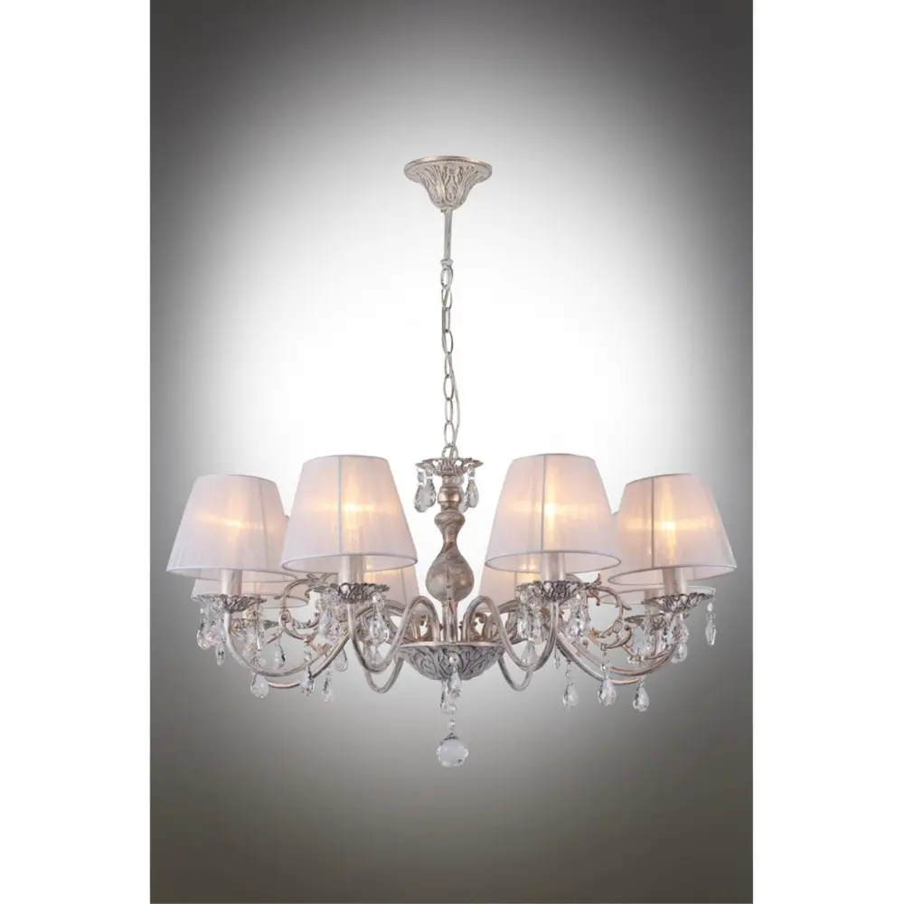 Фото 2 Люстра подвесная Omnilux Oml-180-30235 8 ламп 16 м² цвет белый