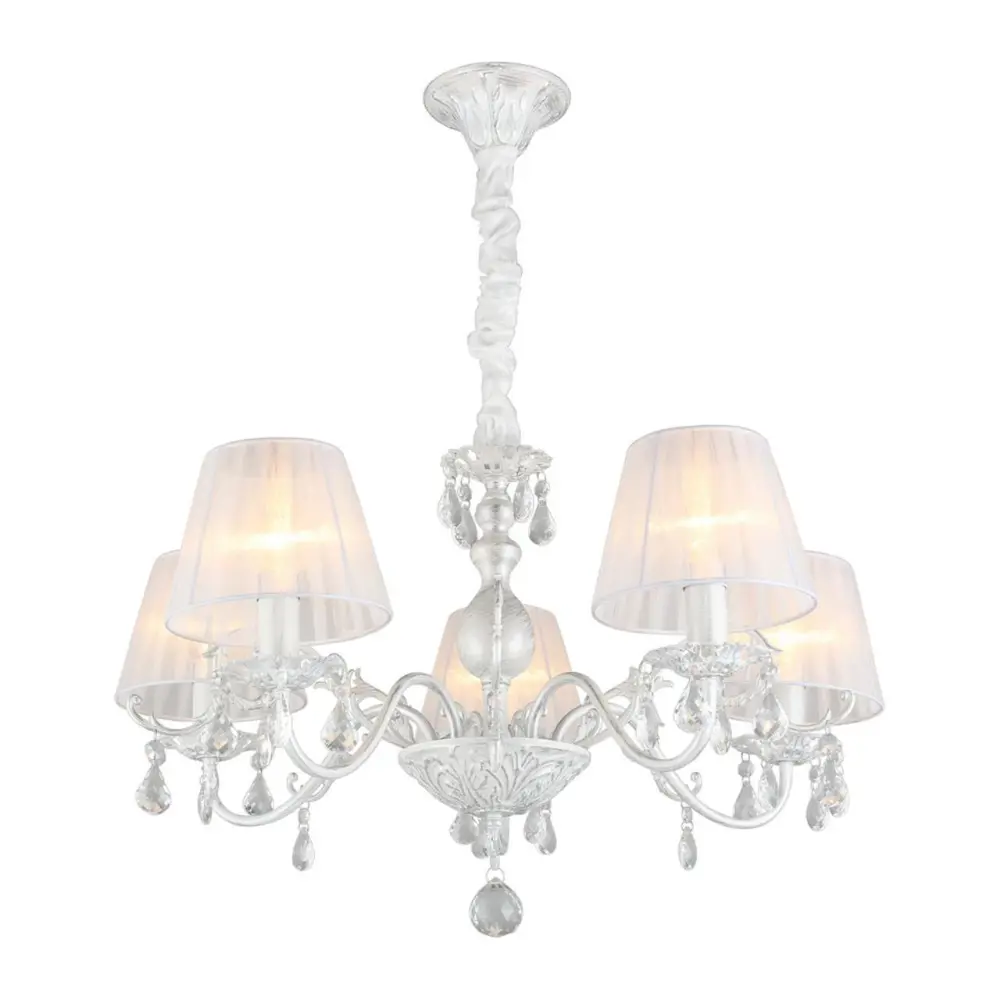 Фото Люстра подвесная Omnilux Oml-150-31235 5 ламп 10 м² цвет белый