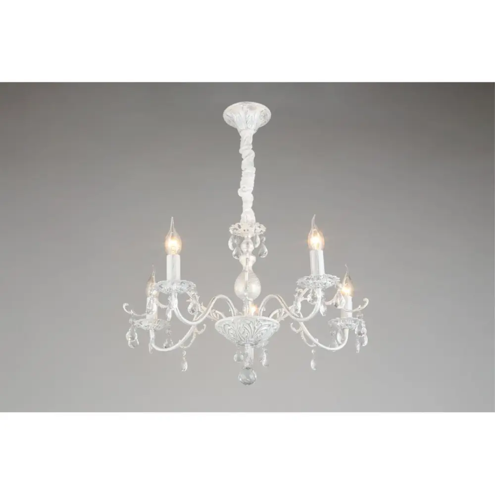 Фото 9 Люстра подвесная Omnilux Oml-150-31235 5 ламп 10 м² цвет белый