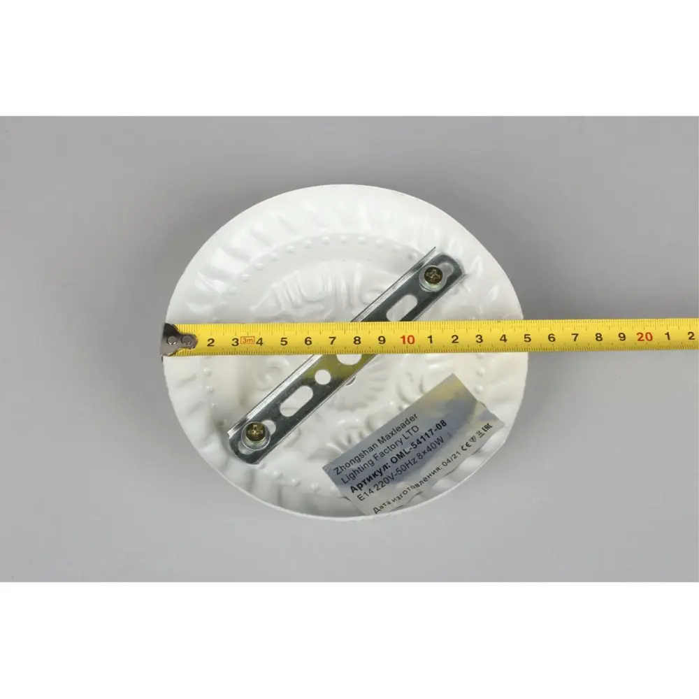 Фото 7 Люстра потолочная Omnilux Oml-180-71145 8 ламп 16 м² цвет белый