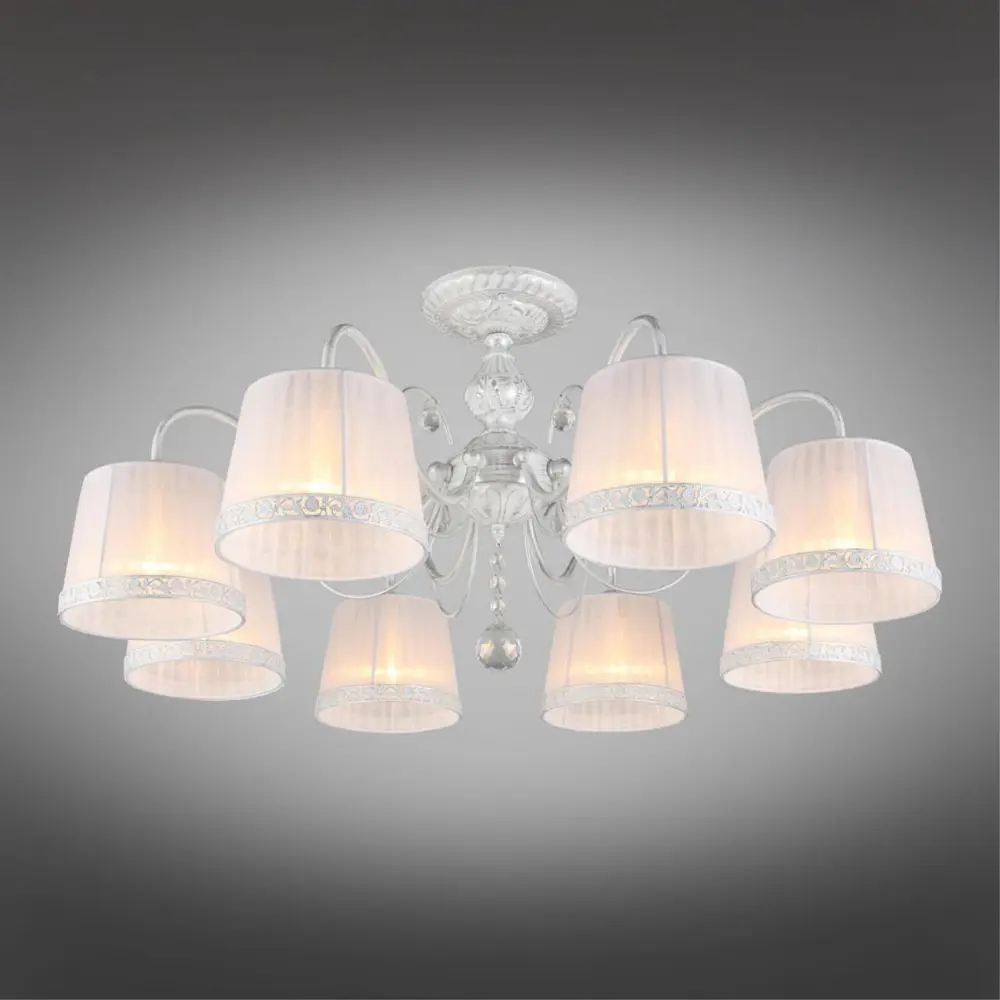 Фото 2 Люстра потолочная Omnilux Oml-180-71145 8 ламп 16 м² цвет белый