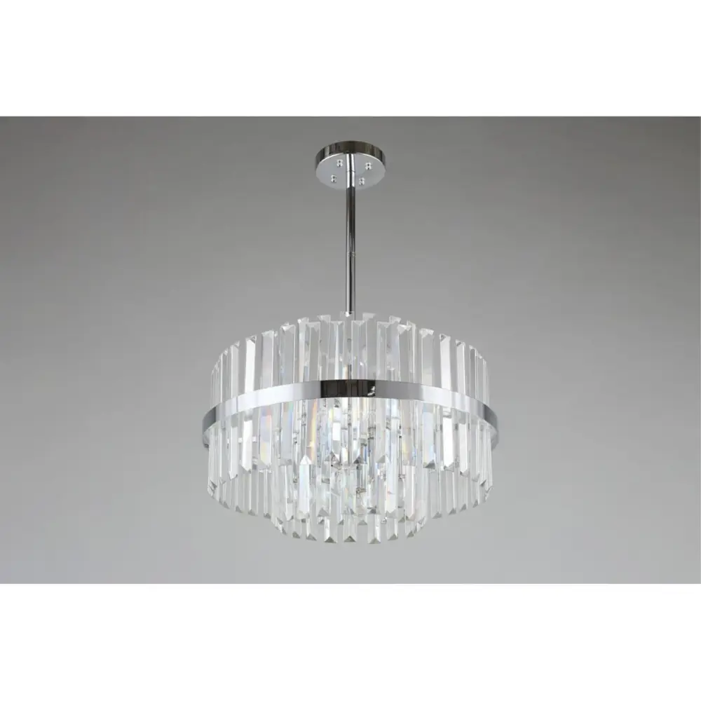 Фото 4 Люстра потолочная Omnilux Oml-160-70096 6 ламп 12 м² цвет хром