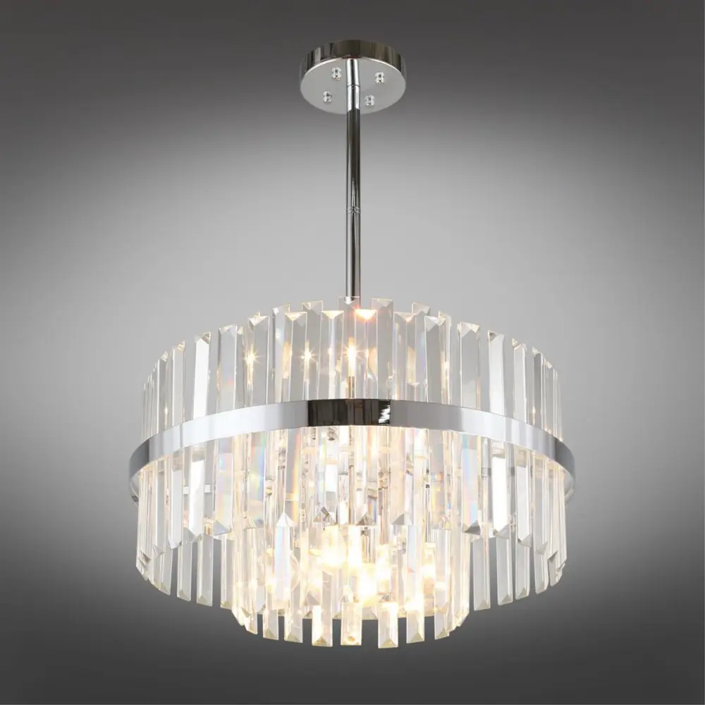 Фото 2 Люстра потолочная Omnilux Oml-160-70096 6 ламп 12 м² цвет хром