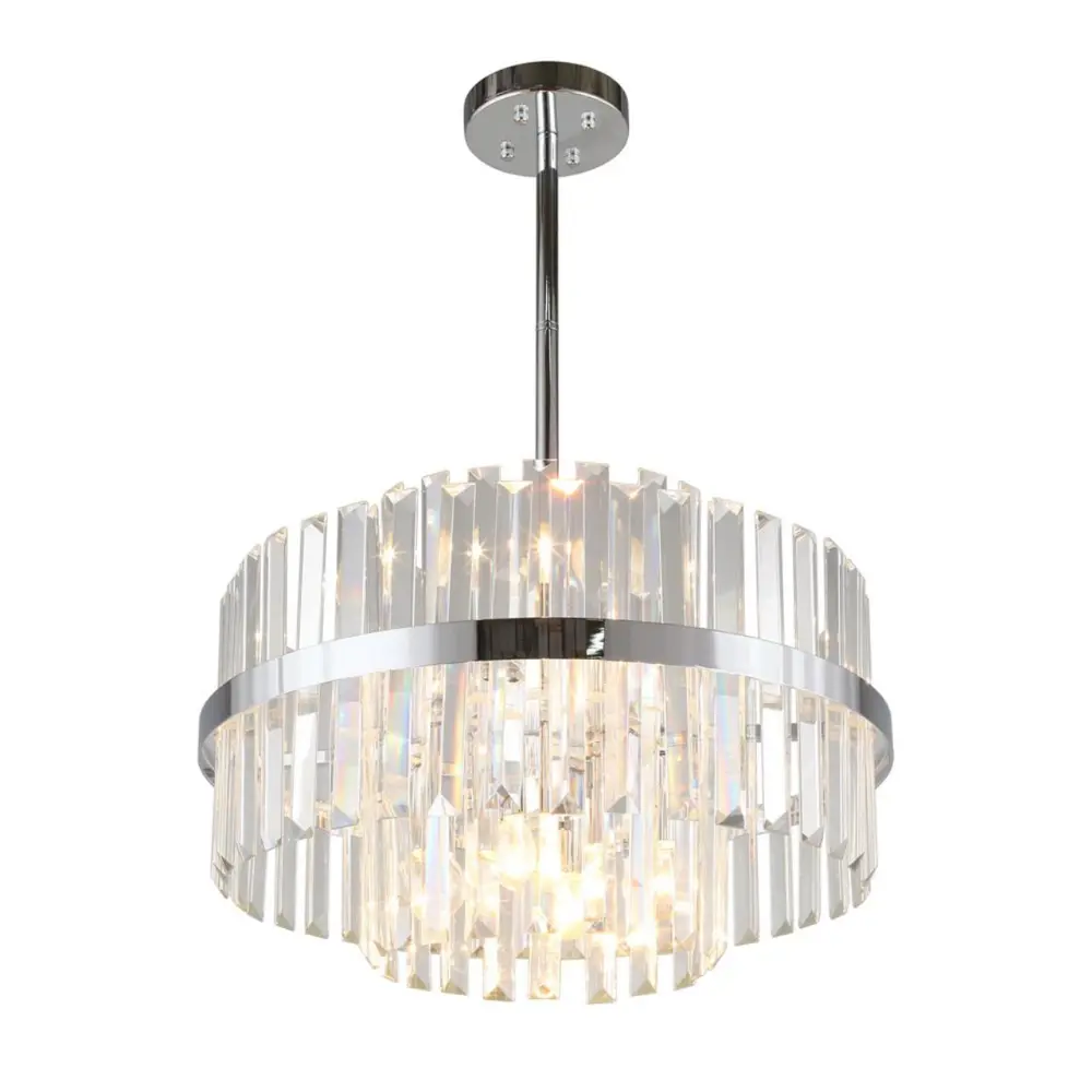 Фото Люстра потолочная Omnilux Oml-160-70096 6 ламп 12 м² цвет хром