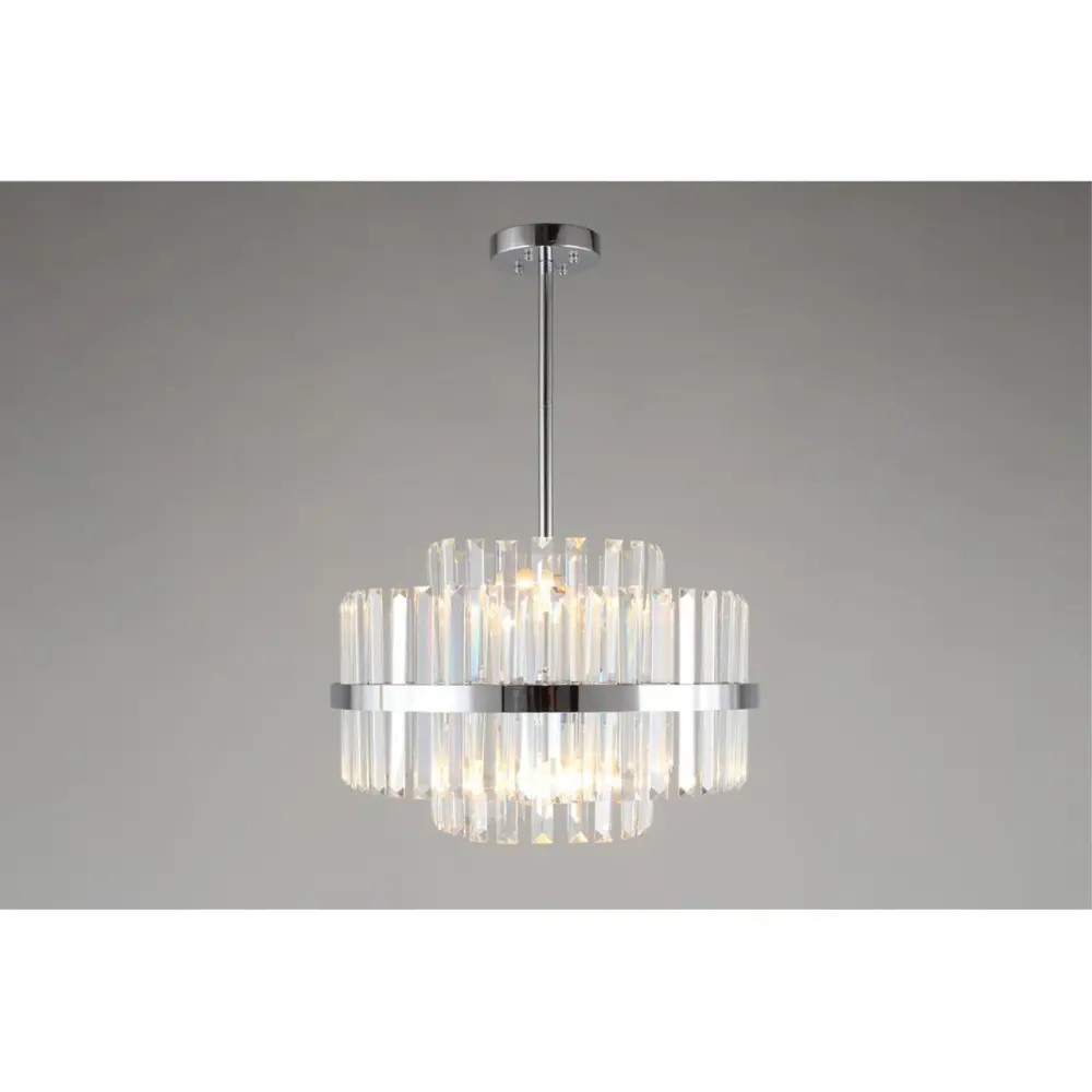 Фото 3 Люстра потолочная Omnilux Oml-160-70096 6 ламп 12 м² цвет хром