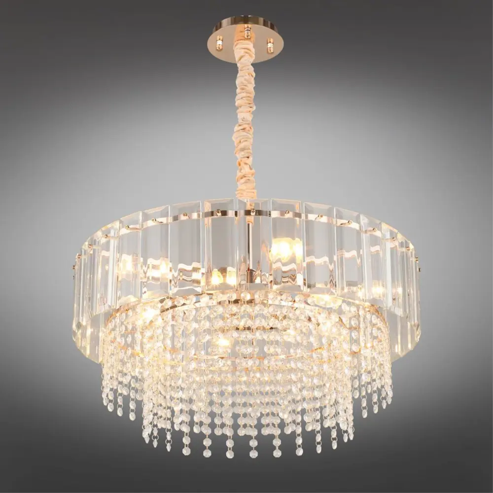 Фото 2 Люстра подвесная Omnilux Oml-101-31696 10 ламп 20 м² цвет золото