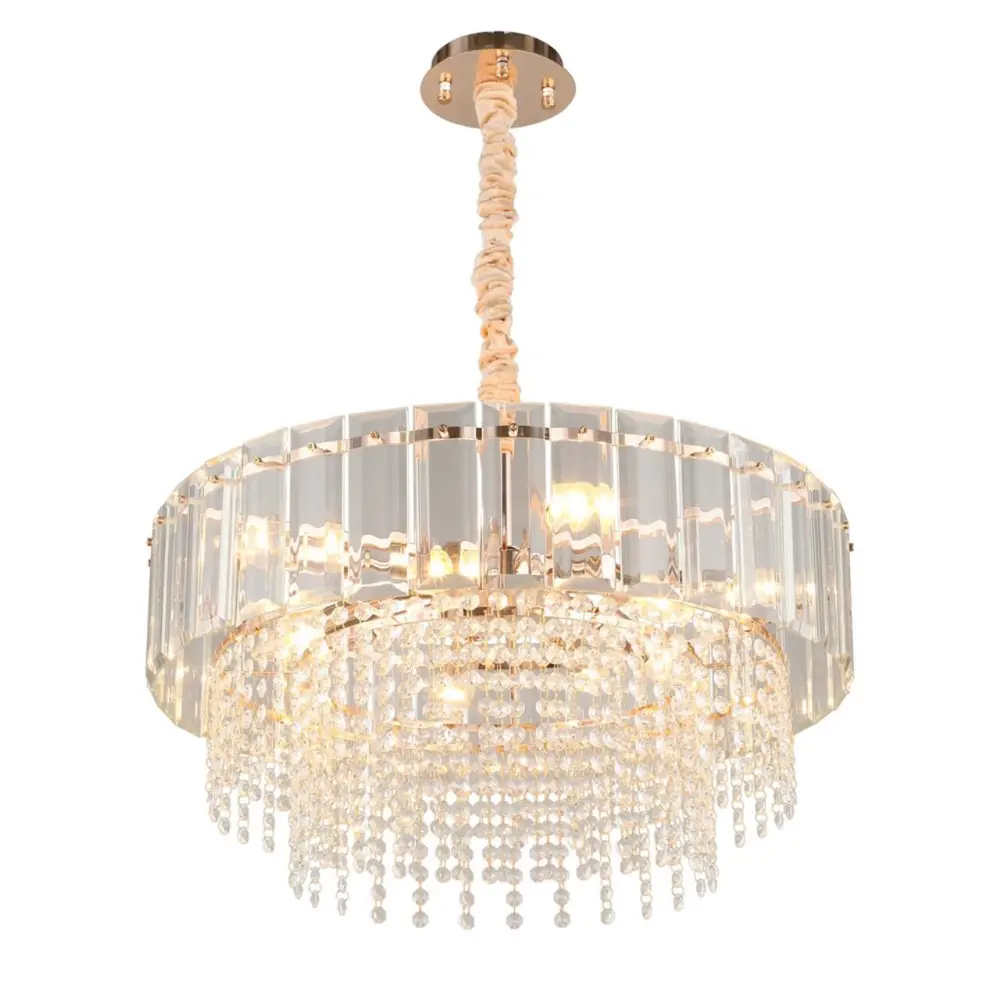 Фото Люстра подвесная Omnilux Oml-101-31696 10 ламп 20 м² цвет золото