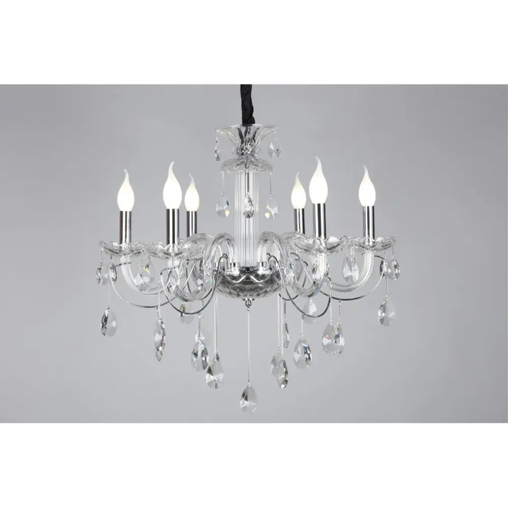 Фото 4 Люстра подвесная Omnilux Oml-160-30207 6 ламп 12 м² цвет прозрачный