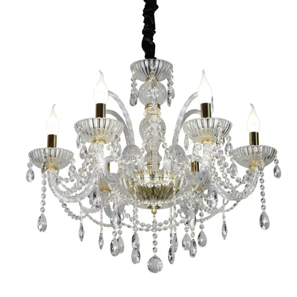 Фото Люстра подвесная Omnilux Oml-160-30107 6 лампы 12 м² цвет прозрачный Фото Люстра подвесная Omnilux Oml-160-30107 6 лампы 12 м² цвет прозрачный