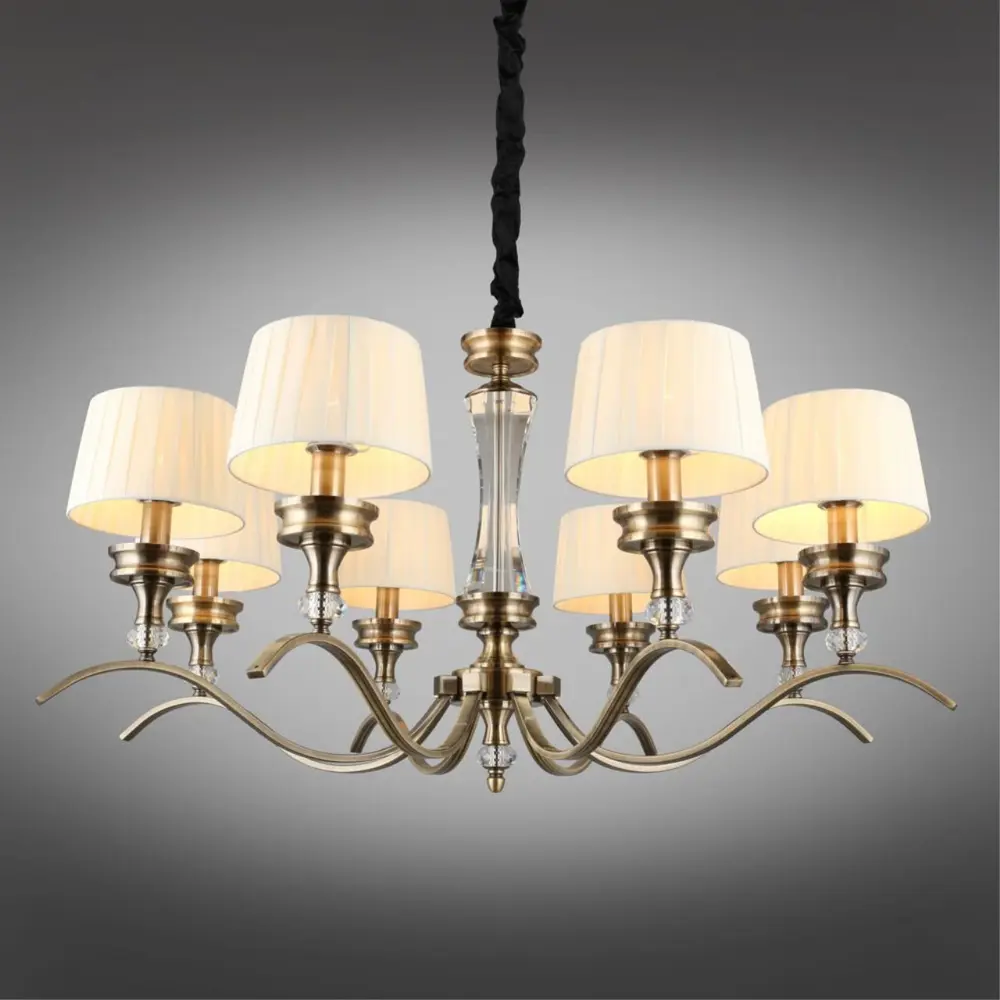 Фото 2 Люстра подвесная Omnilux Oml-180-31488 8 лампы 16 м² цвет бронза Фото 2 Люстра подвесная Omnilux Oml-180-31488 8 лампы 16 м² цвет бронза