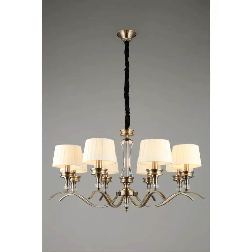 Фото 3 Люстра подвесная Omnilux Oml-180-31488 8 лампы 16 м² цвет бронза Фото 3 Люстра подвесная Omnilux Oml-180-31488 8 лампы 16 м² цвет бронза