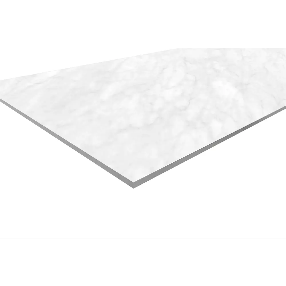 Фото 2 Стеновая панель White Carrara 240x0.4x60 см АКП цвет белый Фото 2 Стеновая панель White Carrara 240x0.4x60 см АКП цвет белый