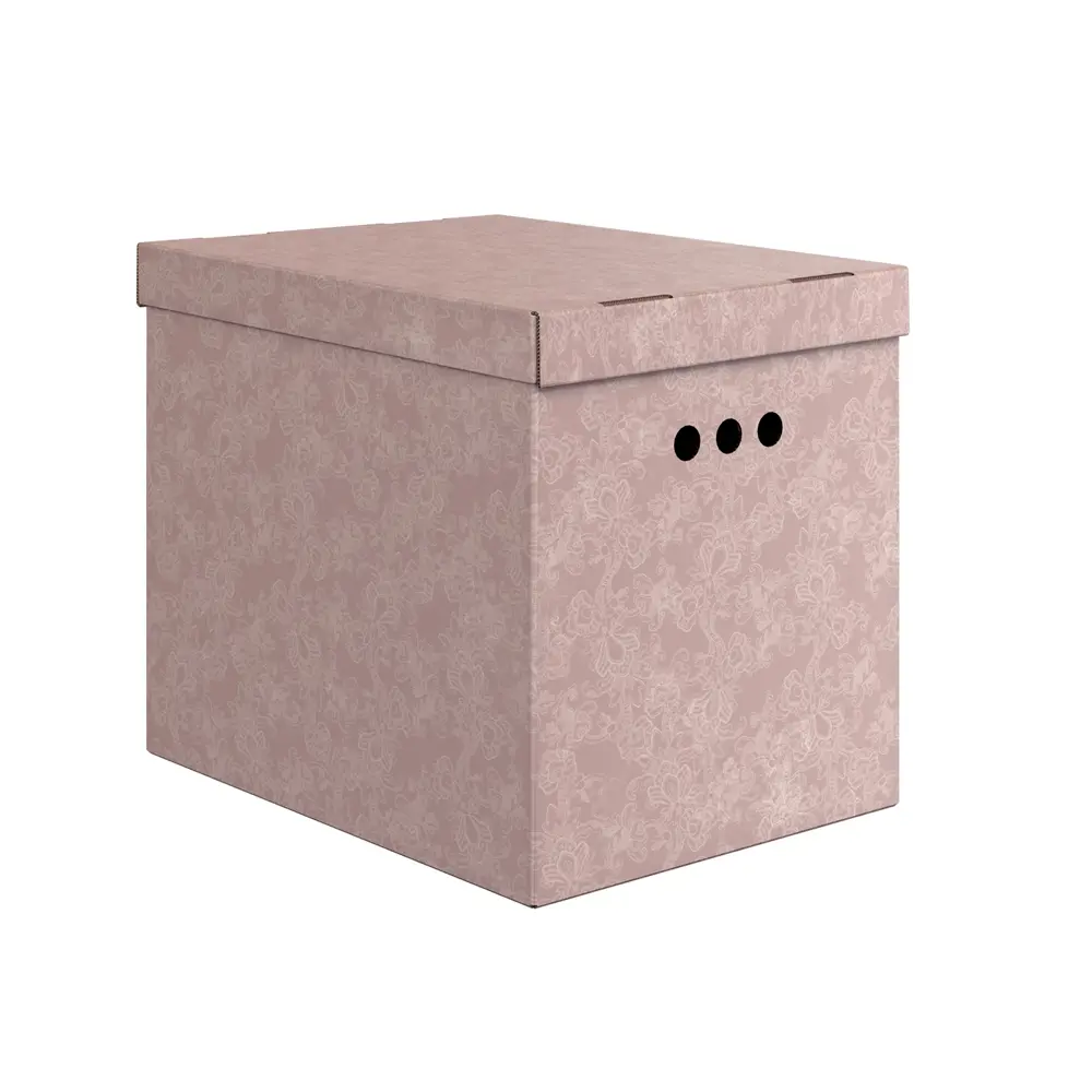 Фото 3 Набор коробов 4 шт Valiant JR-BC-4Mmix 29x31.5x39.5 см гофрированный картон цвет розовый